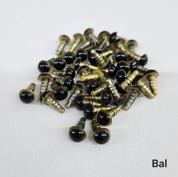 8 mm Renkli İthal Amigurumi Gözler Bal Rengi