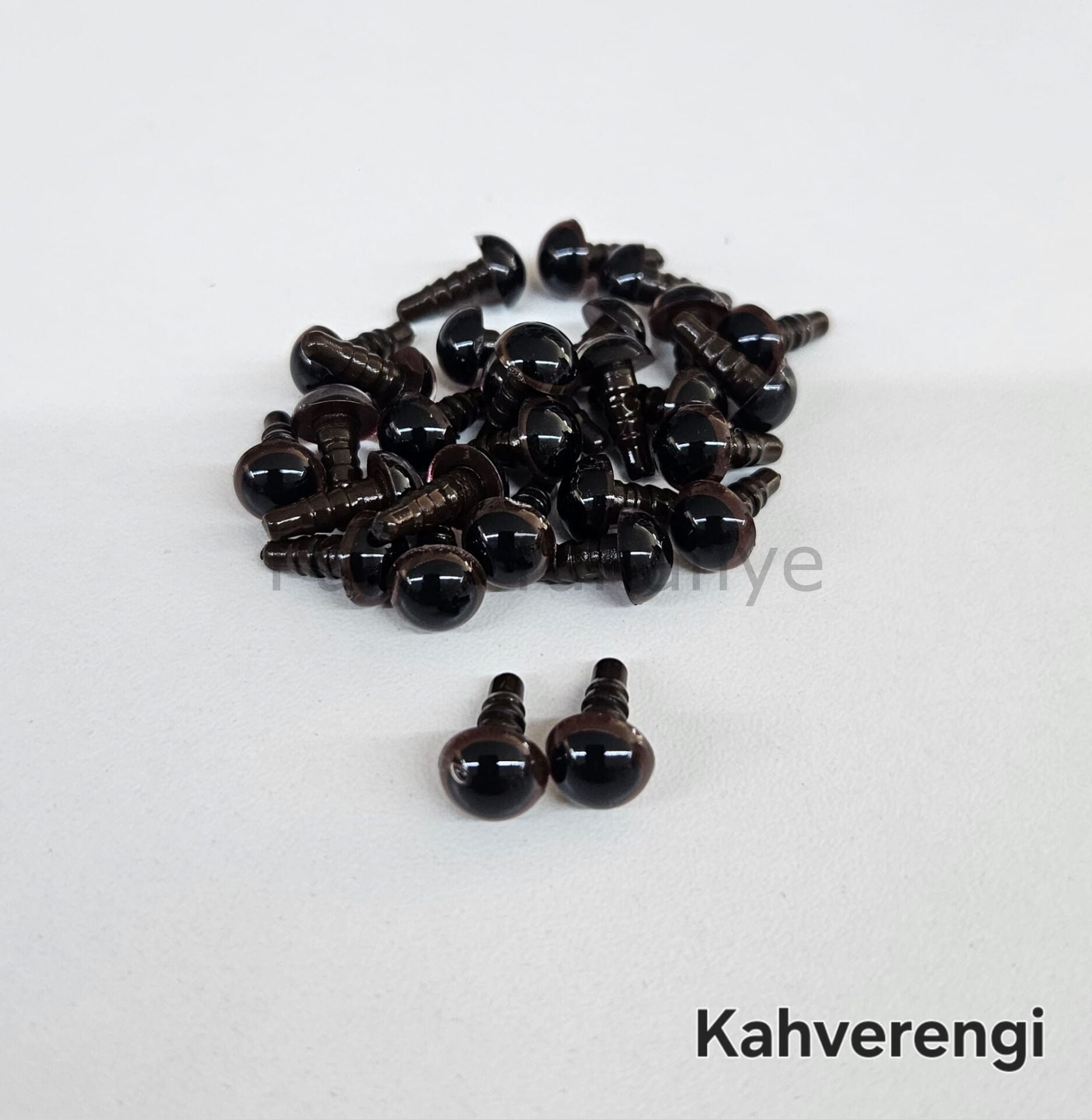 8 mm Renkli İthal Amigurumi Gözler Kahverengi