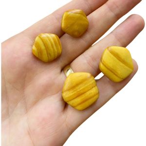 Beşgen Ahşap Düğme