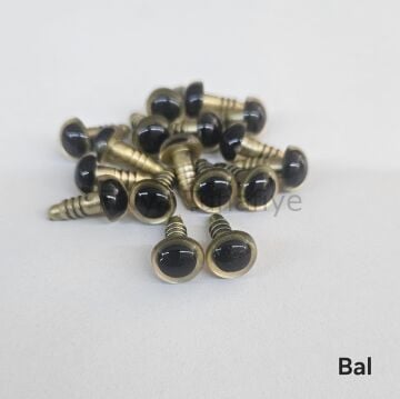 10 mm Renkli İthal Amigurumi Göz Bal Rengi