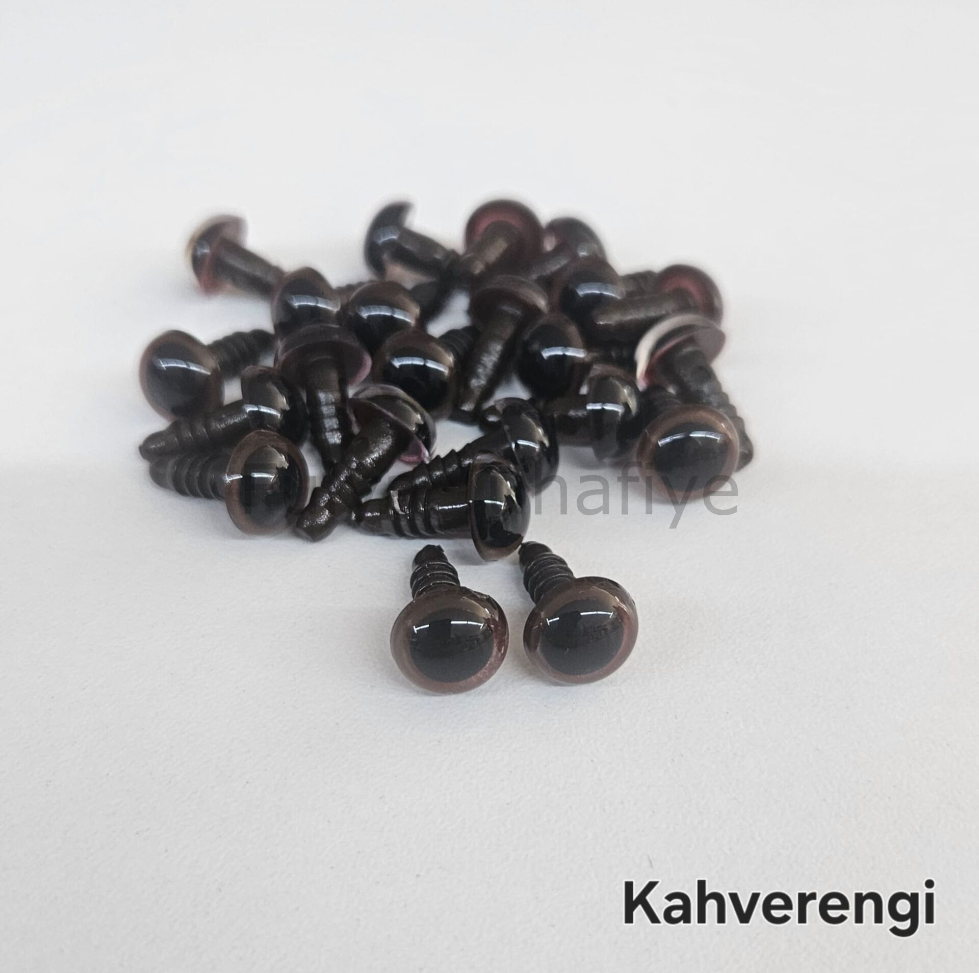 10 mm Renkli İthal Amigurumi Göz Kahverengi