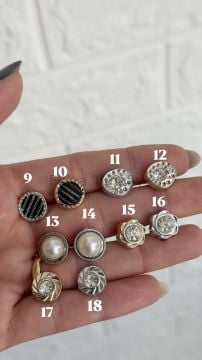 Plastik Taşlı 1 cm Mini Düğme