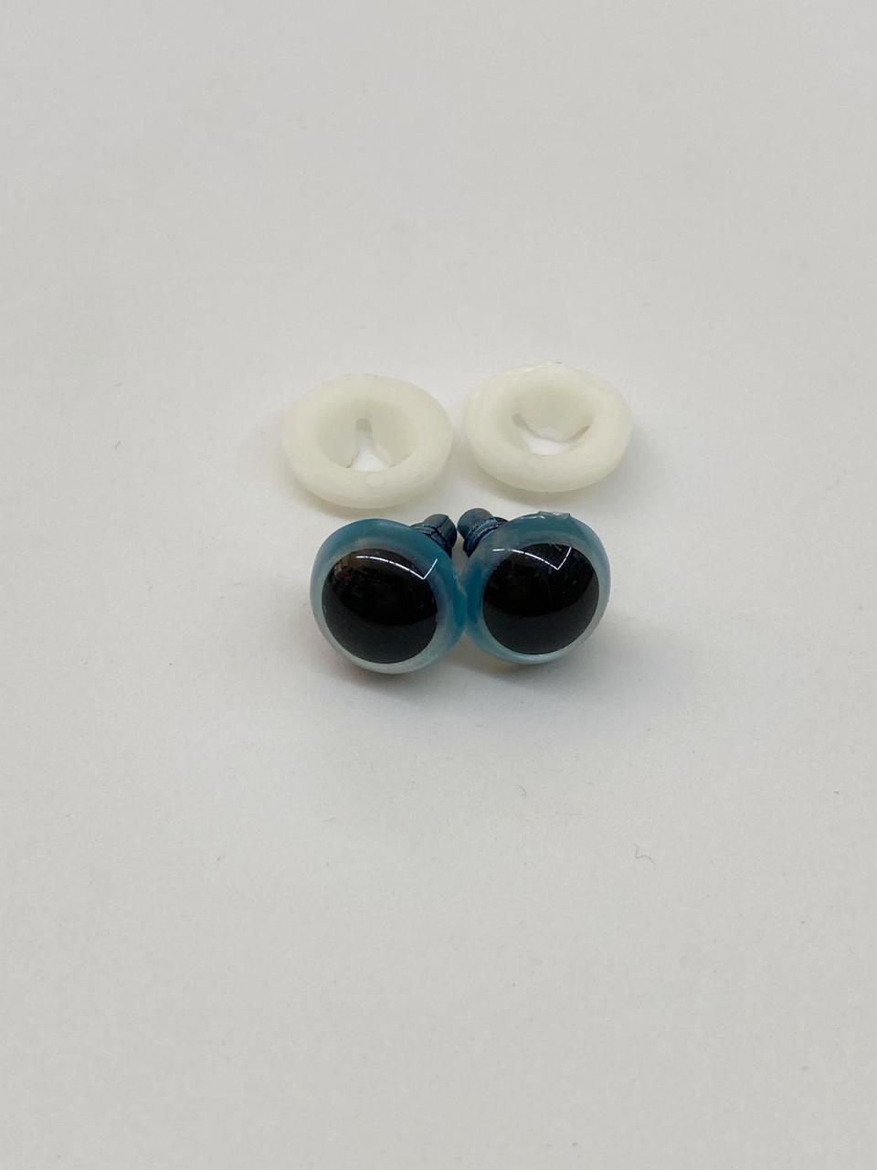 12 mm Renkli İthal Amigurumi Göz Açık Mavi