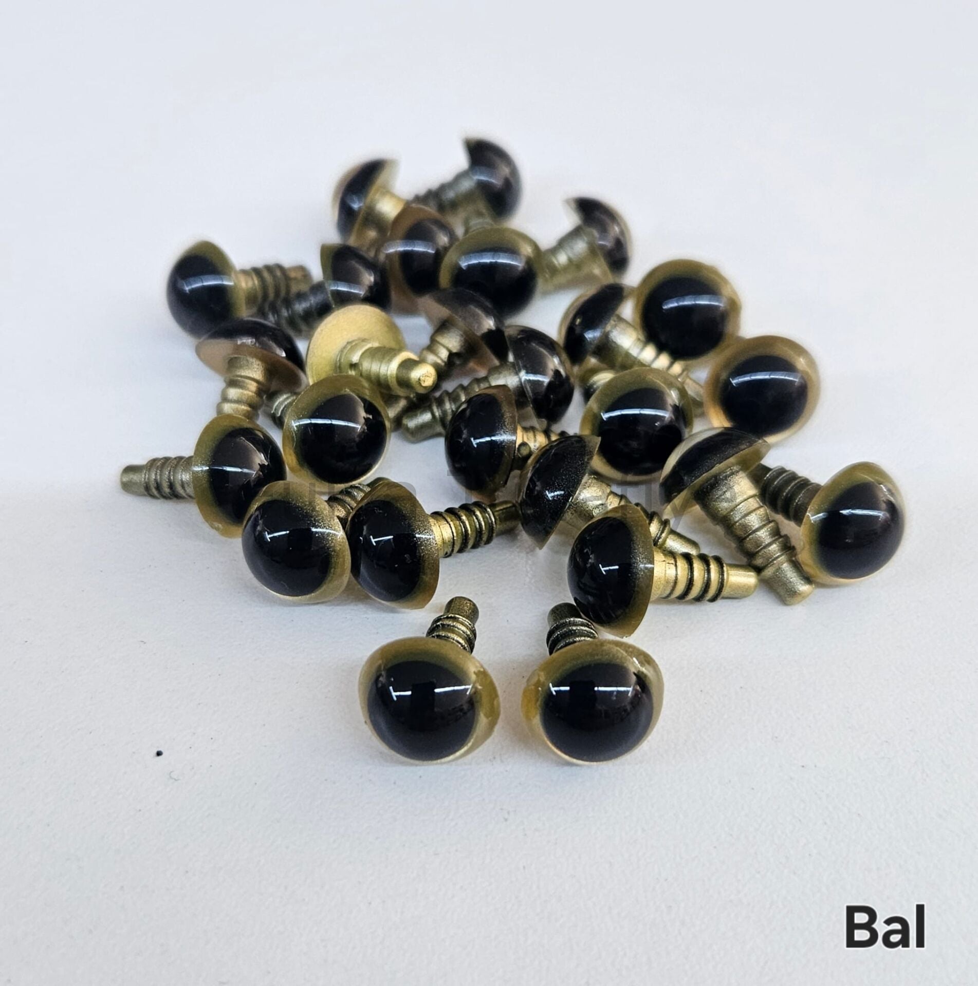 12 mm Renkli İthal Amigurumi Göz Bal Rengi