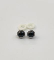 12 mm Renkli İthal Amigurumi Göz Gri