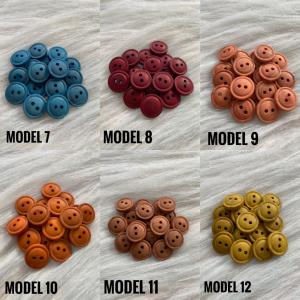 Çift Delik Eskitme Görünüm 1,5 cm Bebe Düğme