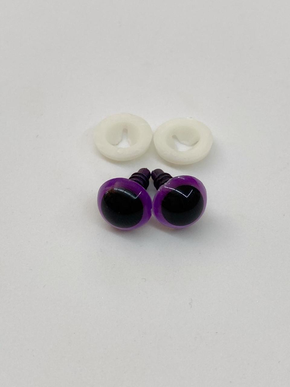 12 mm Renkli İthal Amigurumi Göz Mor