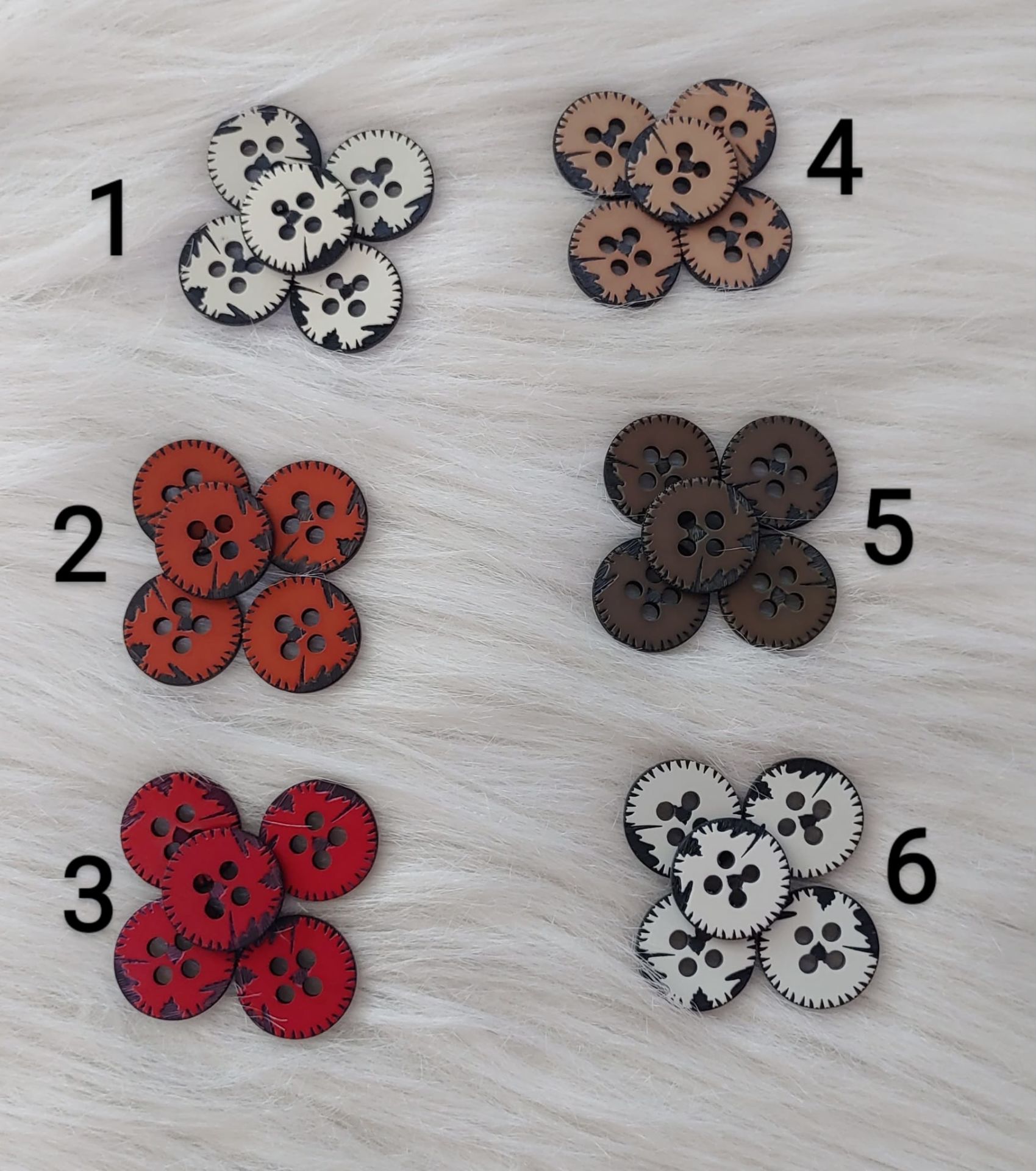 Polyester Eskitme Düğme (2,20 cm)