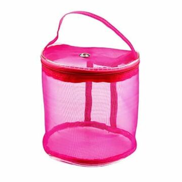 Mini Silindir Çanta Koyu Pembe