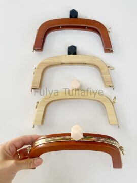 Ahşap Çanta Bursu Gold Detaylı
