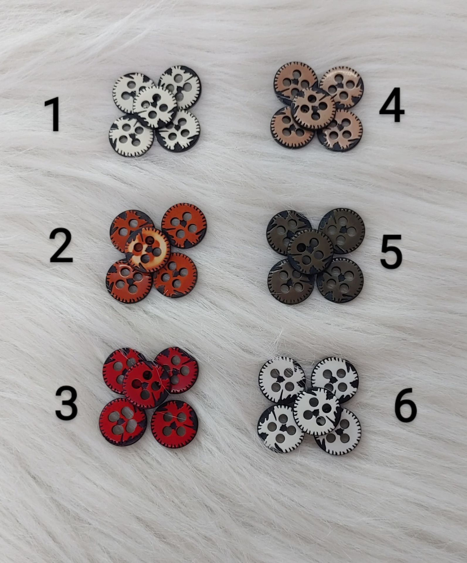 Polyester Eskitme Düğme (1.70 cm)