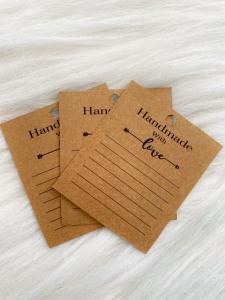 Craft Handmade Yazılı Not Kartı