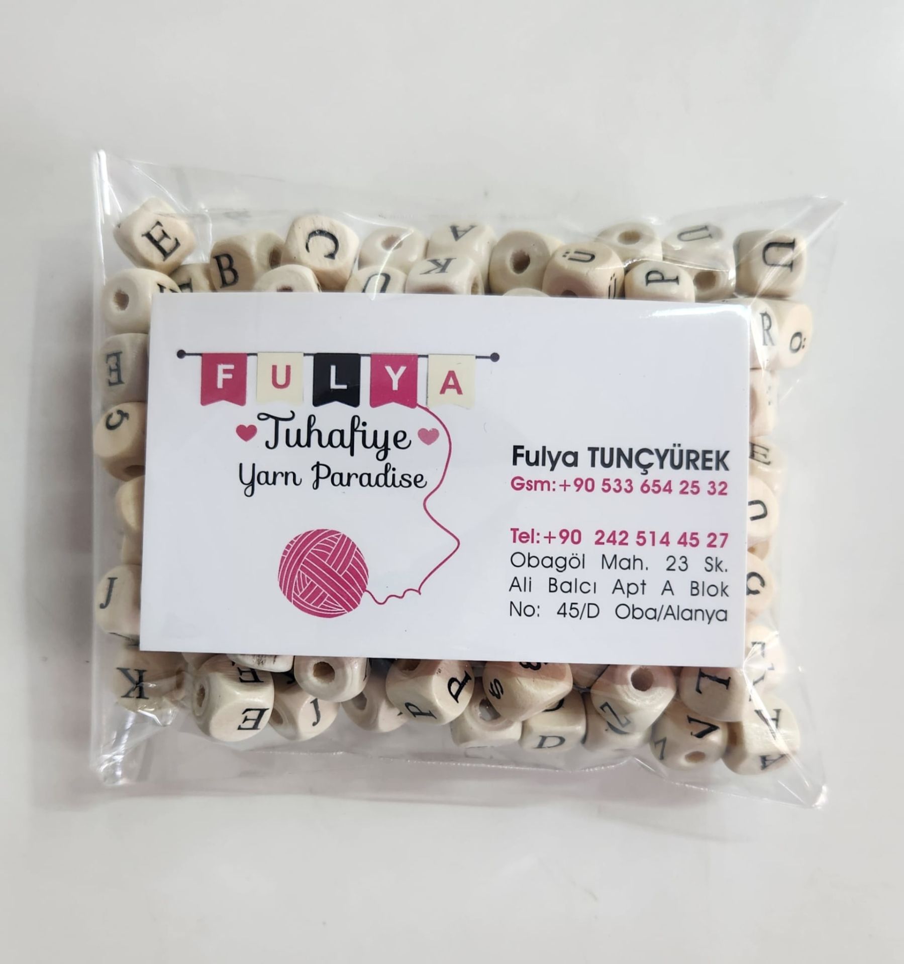 125'li Karışık Harf Boncuk Paketi