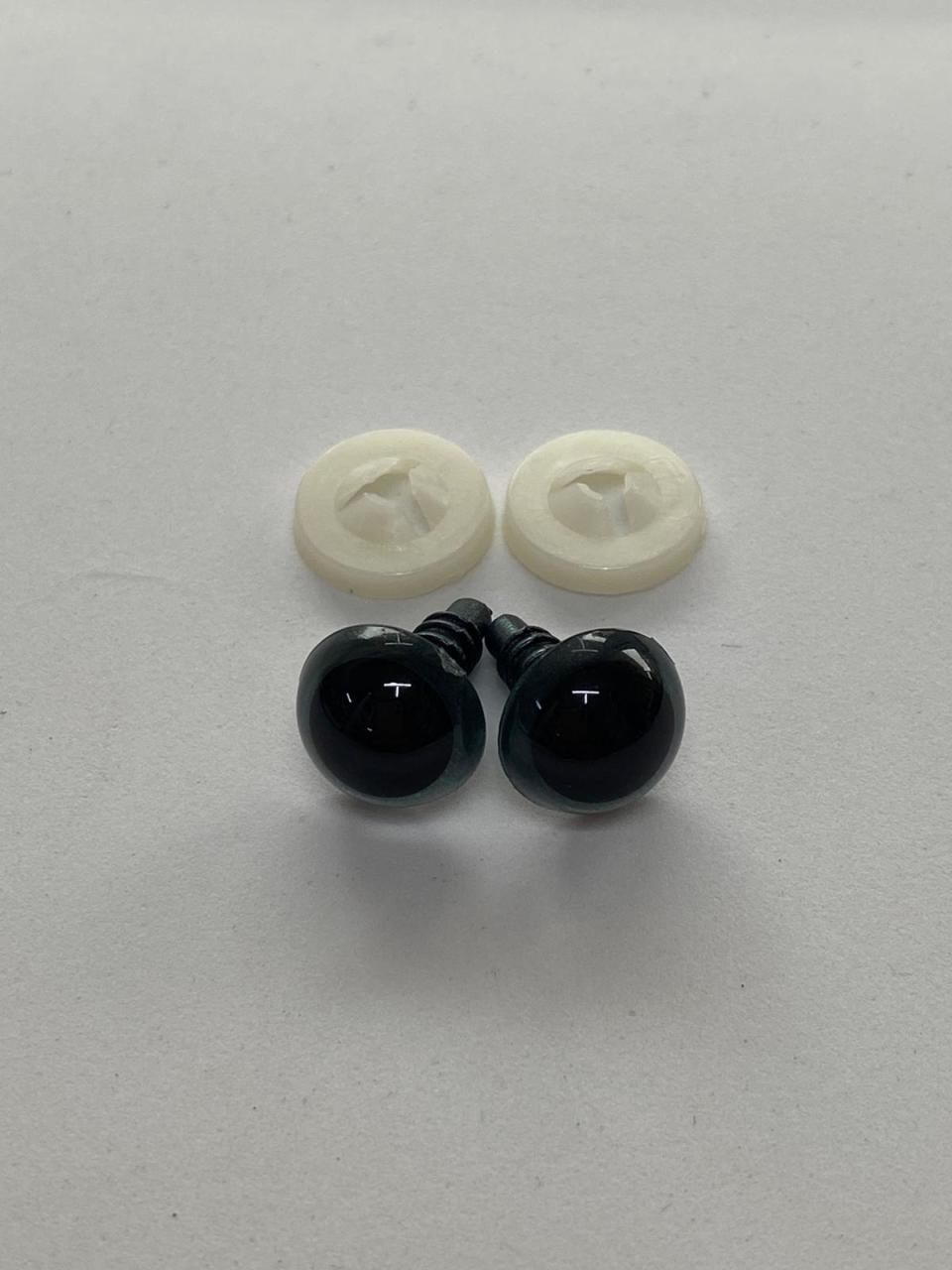 12 mm Renkli İthal Amigurumi Göz Antrasit