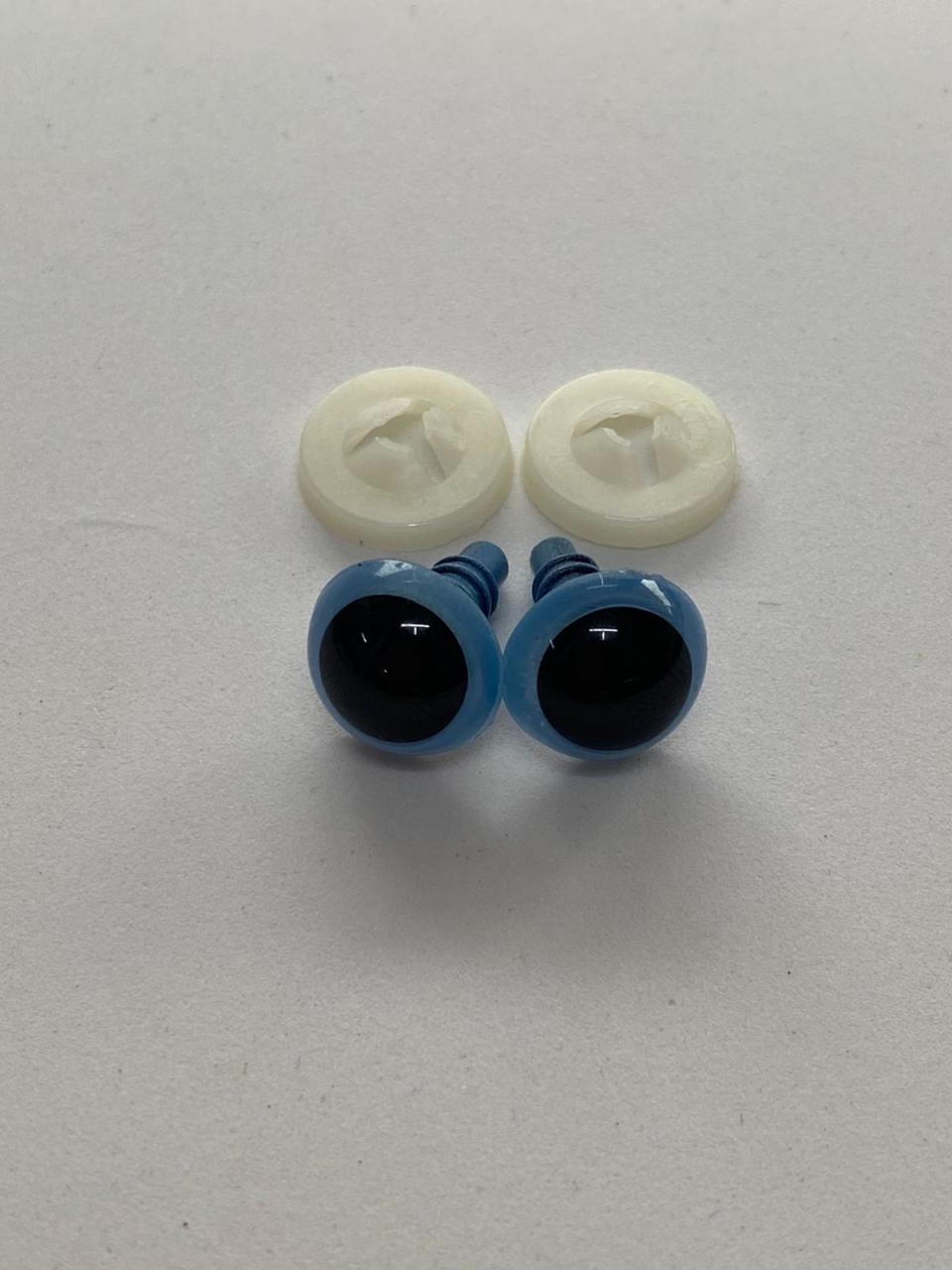 12 mm Renkli İthal Amigurumi Göz Soft Mavi