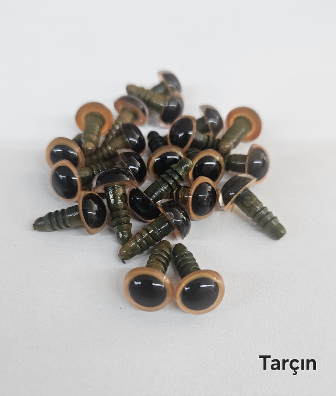 10 mm Renkli İthal Amigurumi Göz Tarçın