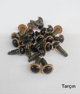 10 mm Renkli İthal Amigurumi Göz Tarçın