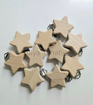 Ahşap Klips Yıldız