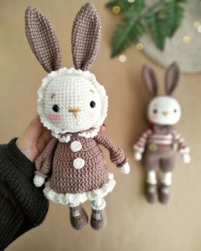 Amigurumi Şapkalı Kız Tavşan