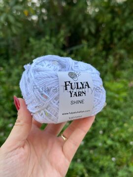 Fulya Yarn Shine Pullu İp Beyaz