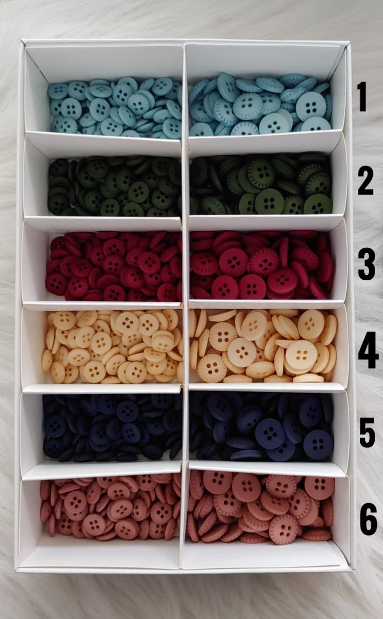 1.5 cm 4 Delik Bebe Düğme