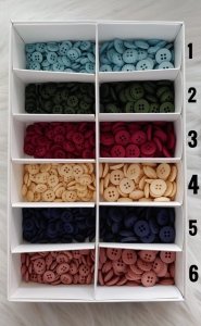 1.5 cm 4 Delik Bebe Düğme