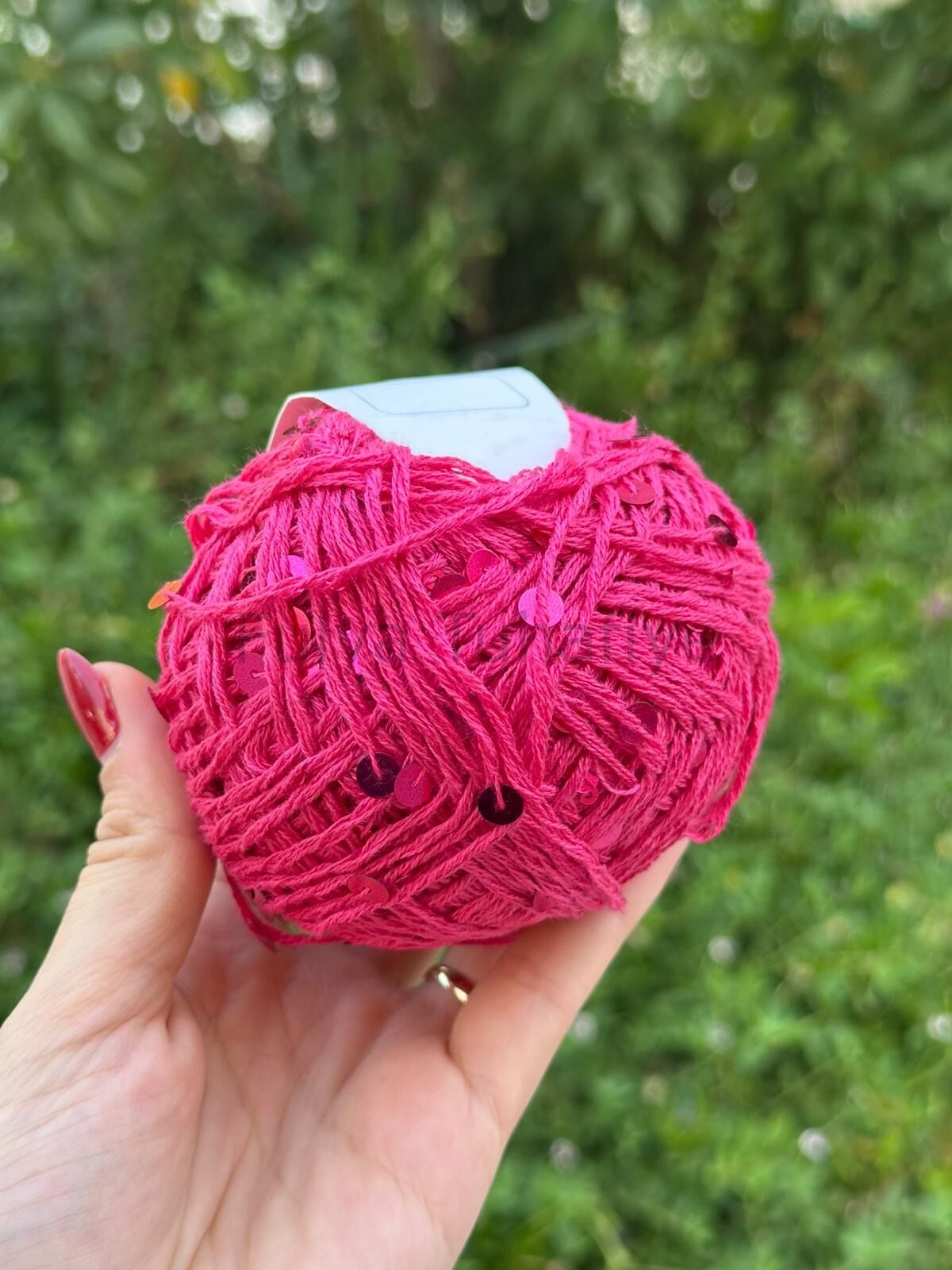 Fulya Yarn Shine Pullu İp Fuşya