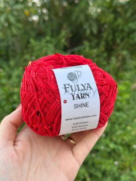 Fulya Yarn Shine Pullu İp Kırmızı