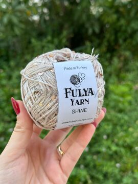 Fulya Yarn Shine Pullu İp Rose Bej