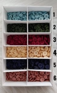 1.2 cm 4 Delik Bebe Düğme