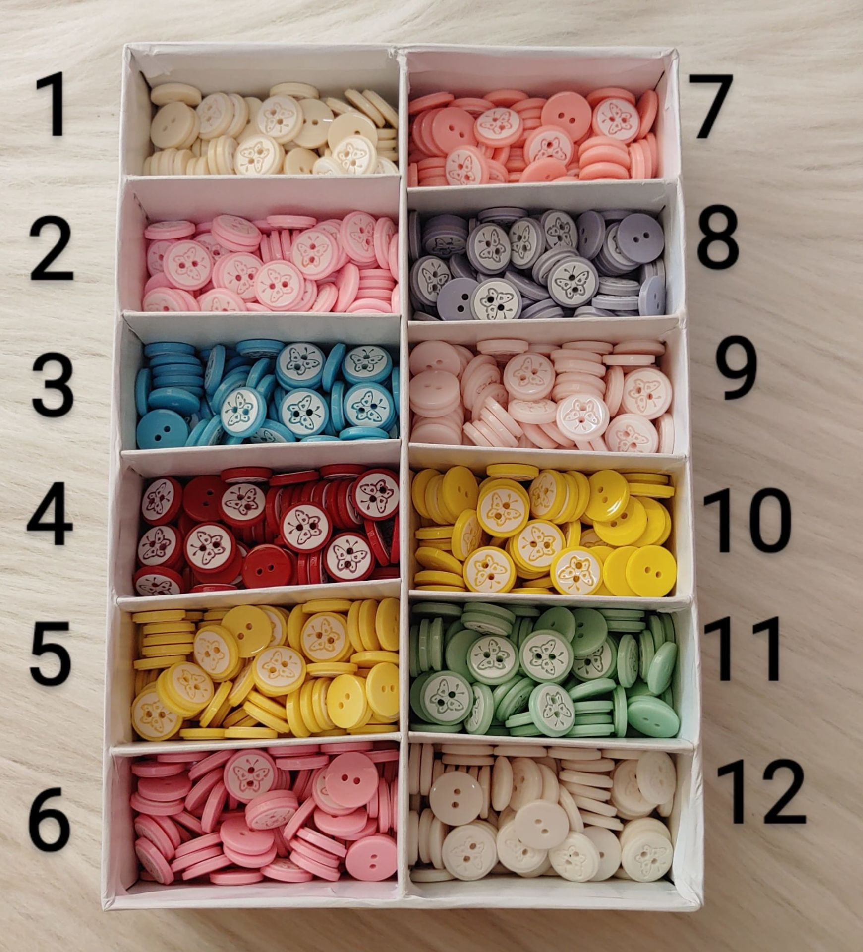 Kelebek Model Bebe Düğme