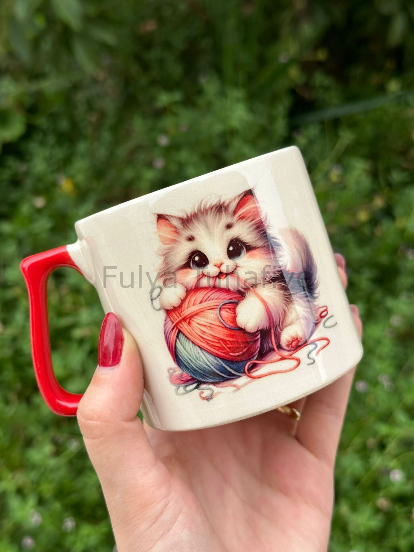 Örgücü Hayvanlar Espresso Kupası Kedi 1