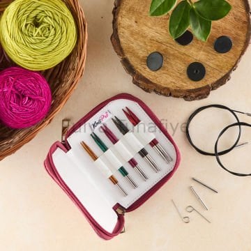 Knitpro Dreamz Starter Değiştirilebilir Misinalı 13 cm Şiş Seti