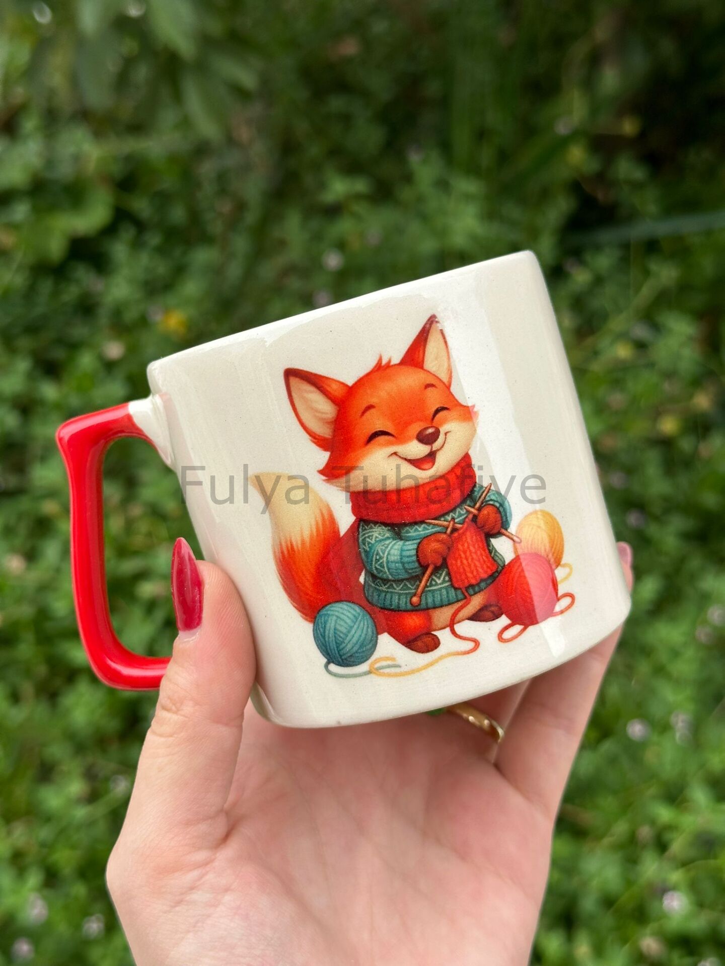 Örgücü Hayvanlar Espresso Kupası Tilki