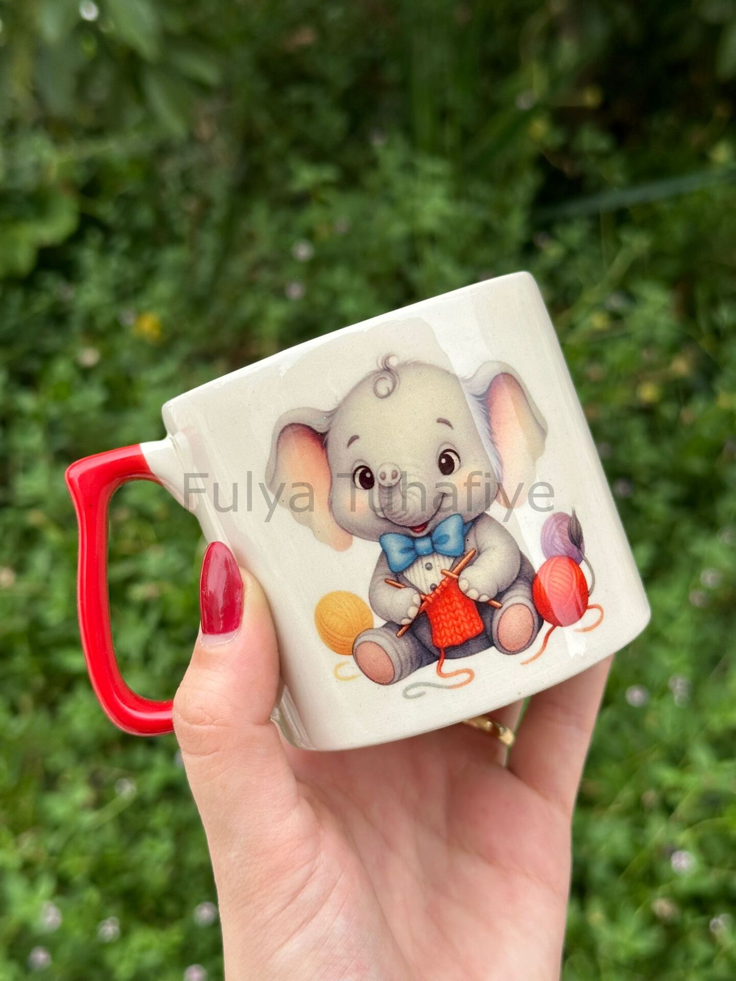 Örgücü Hayvanlar Espresso Kupası Fil