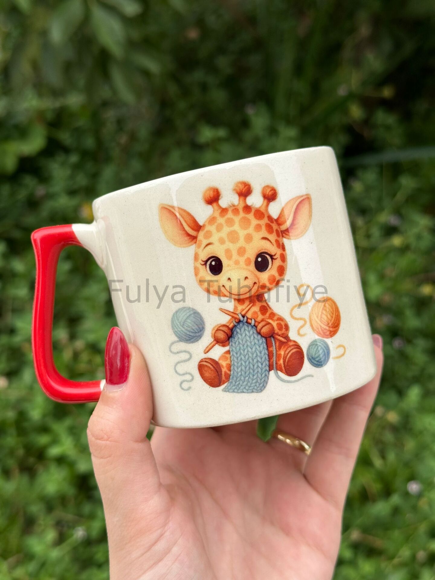 Örgücü Hayvanlar Espresso Kupası Zürafa