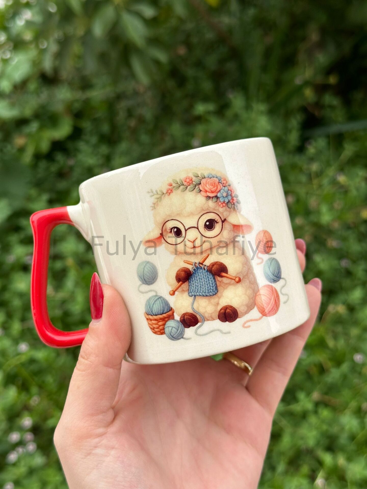 Örgücü Hayvanlar Espresso Kupası Koyun