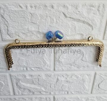 Kristal Taşlı Kare Çanta Klipsi 20 cm