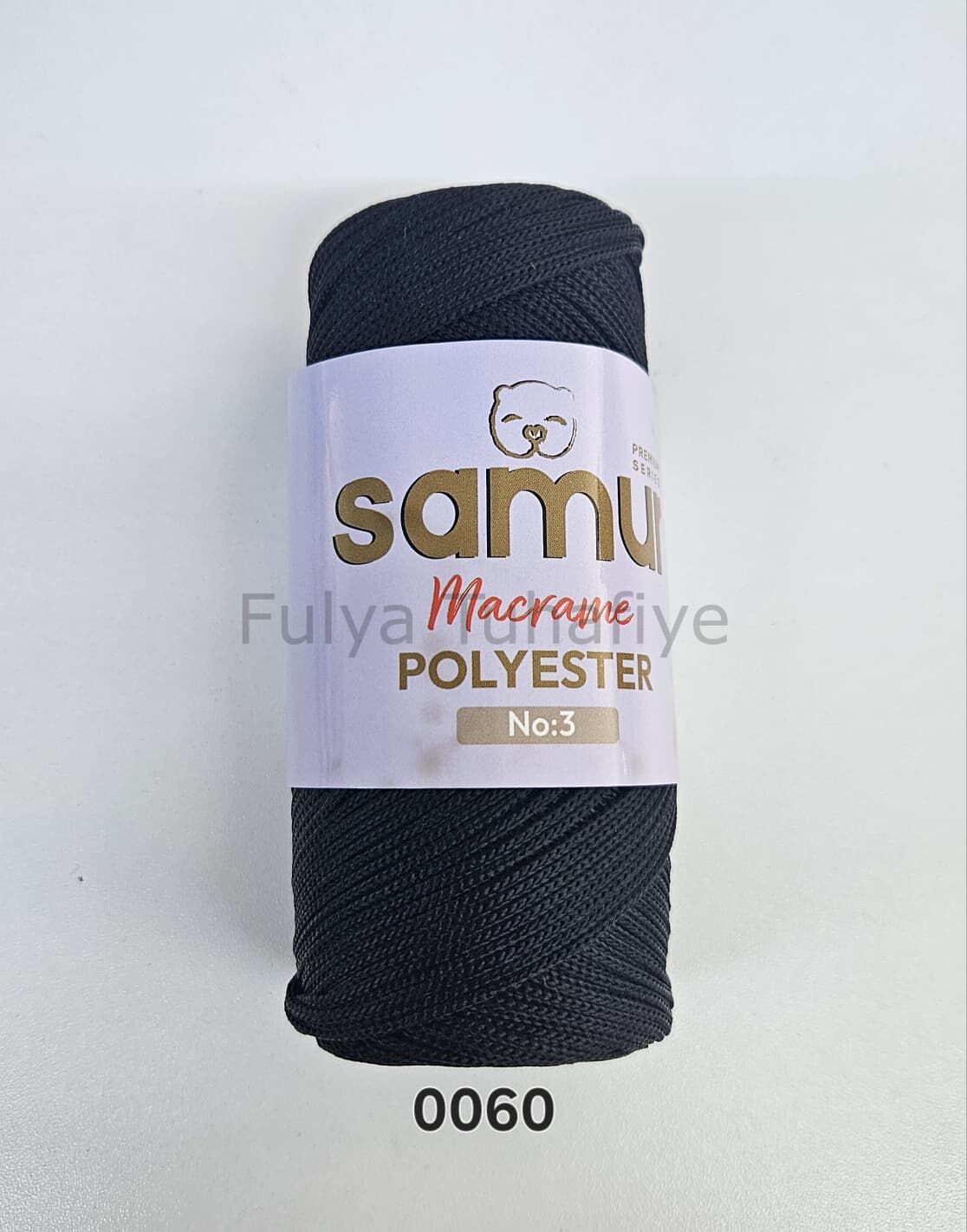 Samur Polyester Makrome 3 mm 0060 Siyah