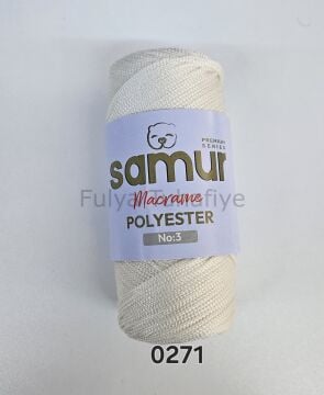 Samur Polyester Makrome 3 mm 0271 Krem