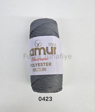 Samur Polyester Makrome 3 mm 0423 Gri