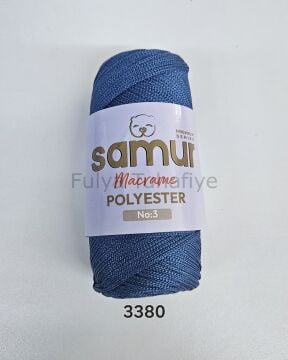 Samur Polyester Makrome 3 mm 3380 Mavi