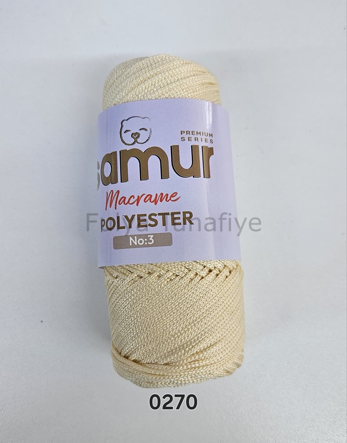 Samur Polyester Makrome 3 mm 0270 Açık Bej