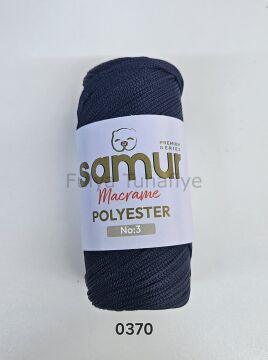 Samur Polyester Makrome 3 mm 0370 Lacivert