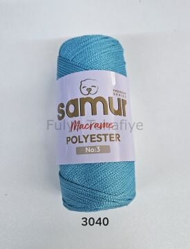 Samur Polyester Makrome 3 mm 3040 Mavi