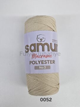 Samur Polyester Makrome 3 mm 0052 Bej