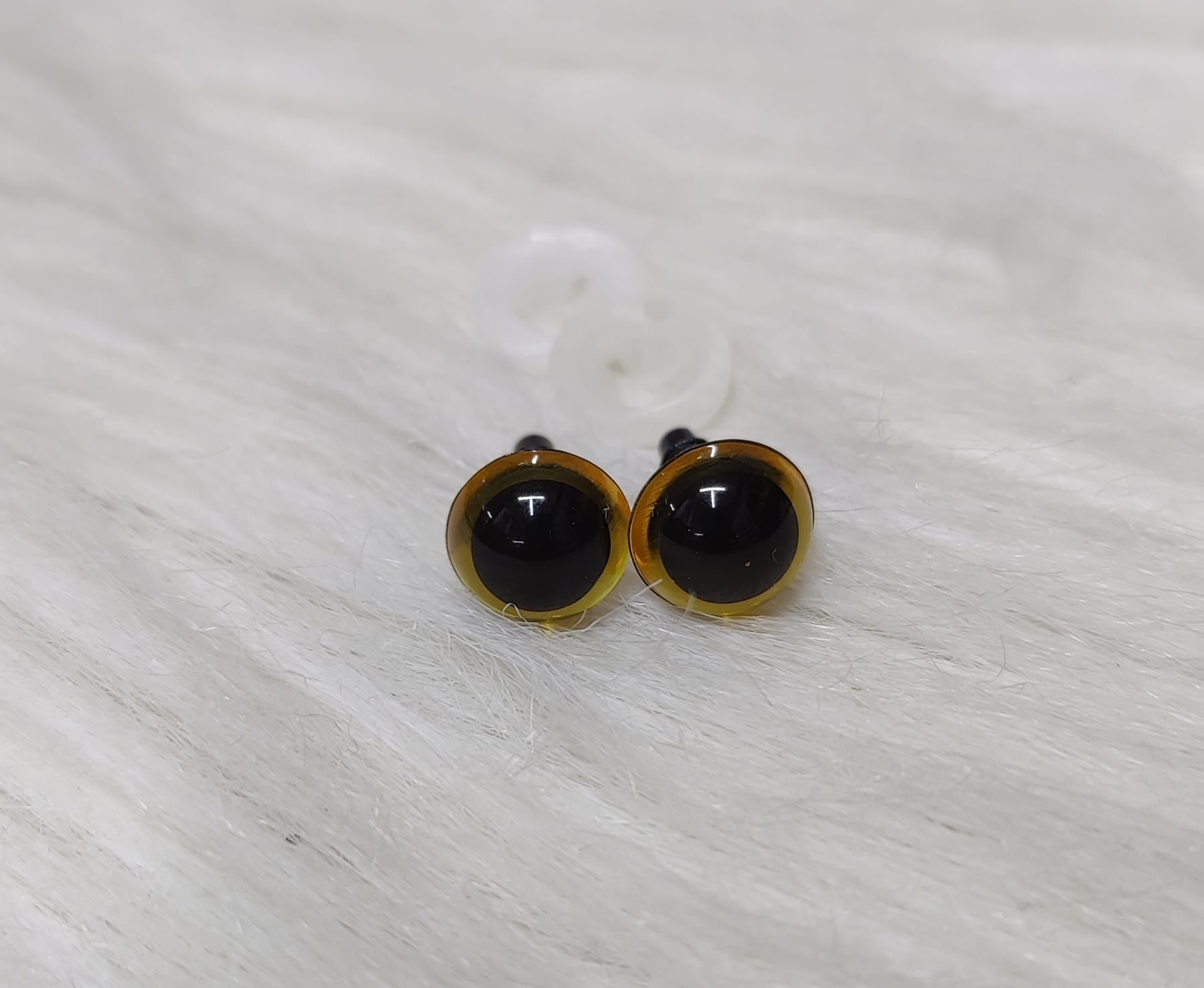 12 mm Renkli İthal Amigurumi Göz Açık kahverengi