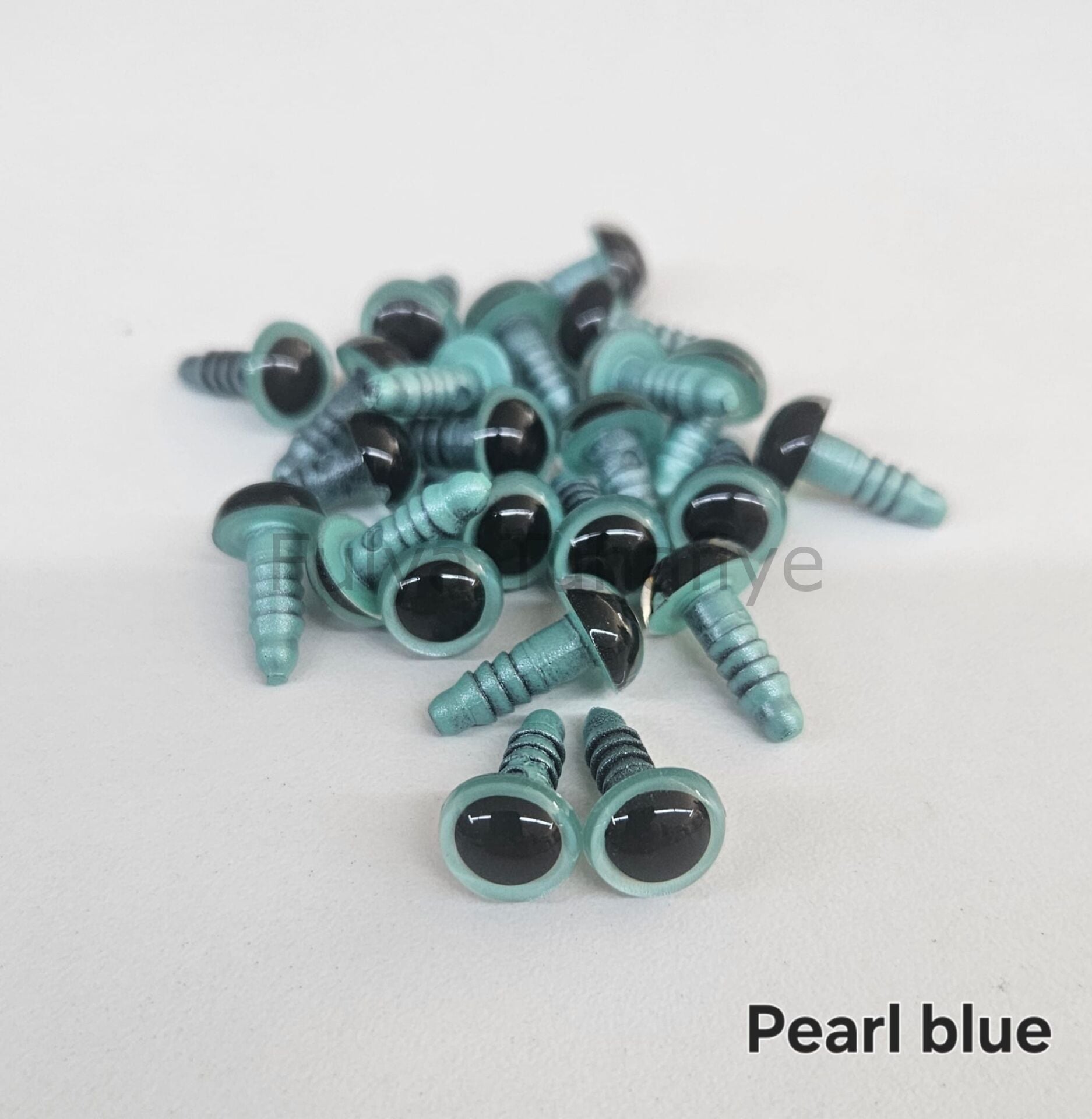 10 mm Renkli İthal Amigurumi Göz Pearl blue