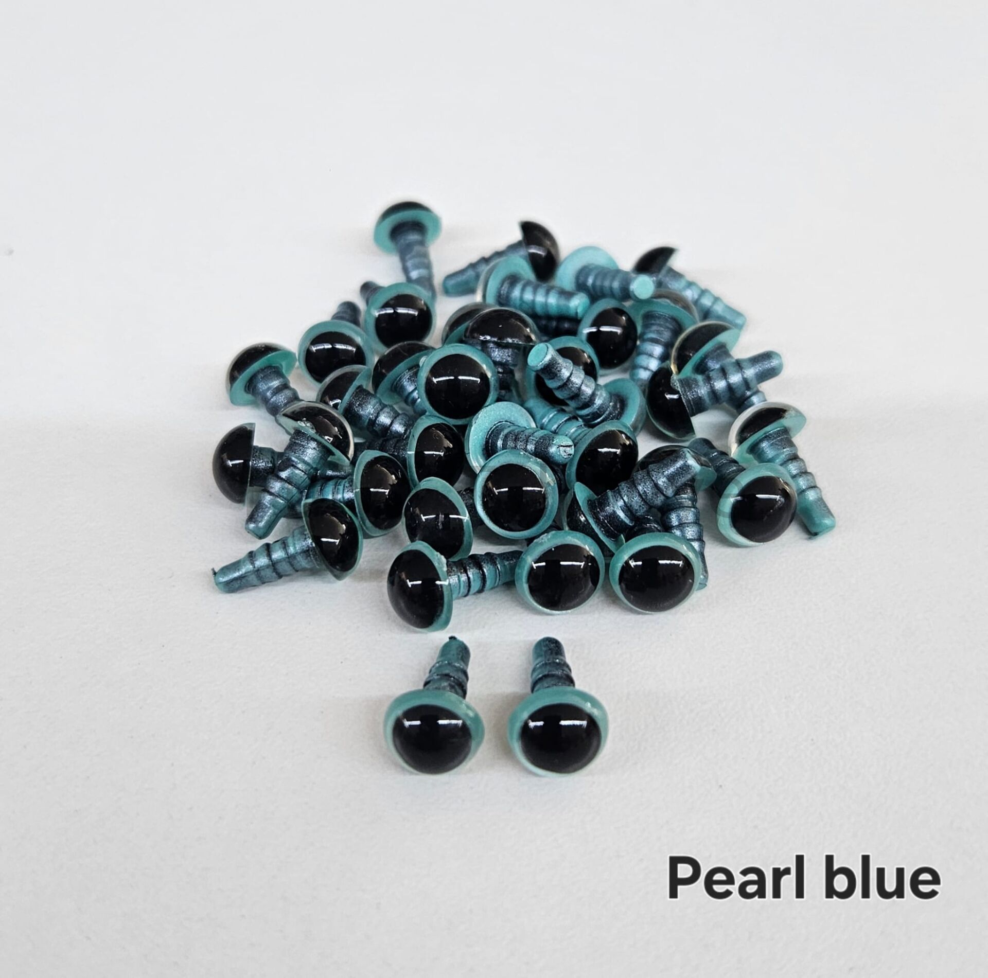 8 mm Renkli İthal Amigurumi Gözler Pearl blue