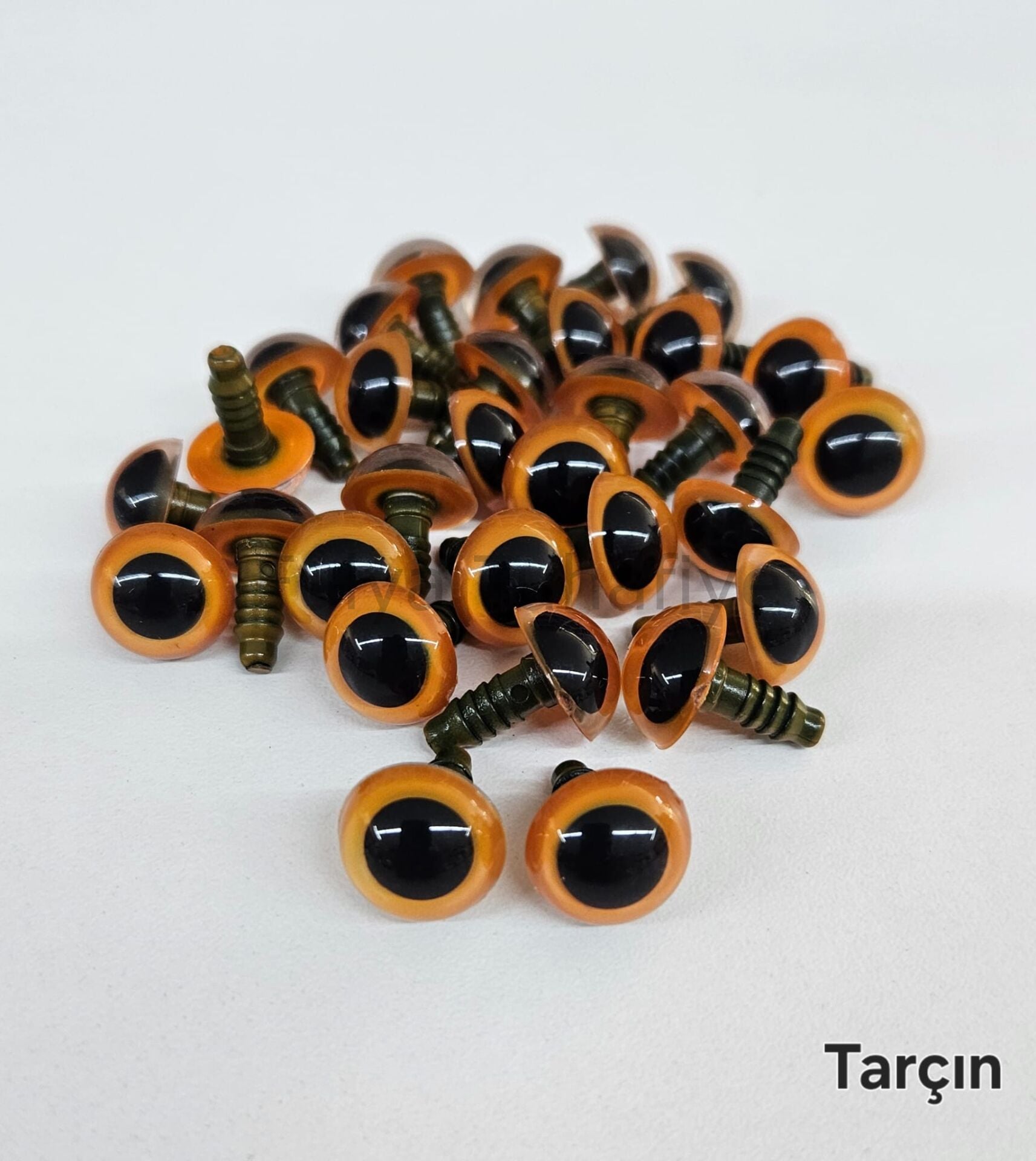 14 mm Renkli İthal Amigurumi Göz Tarçın